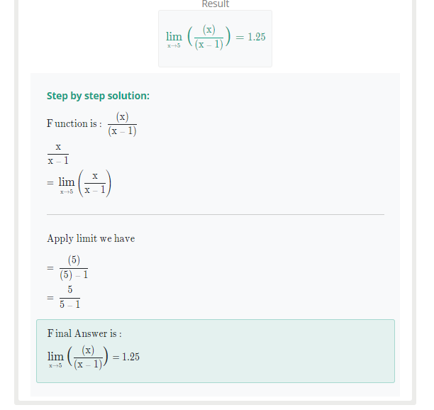 calculadora de limites