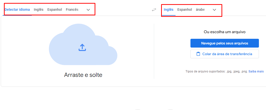 Etapas para usar o Google Tradutor para imagens do Instagram