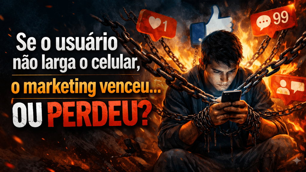 Vício nas redes sociais: Se o usuário não larga o celular, o marketing venceu… ou perdeu?